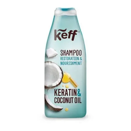 Sampon pentru restaurare si protectie, 500 ml, Cheratina si Ulei de Cocos, Keff — preț și oferte