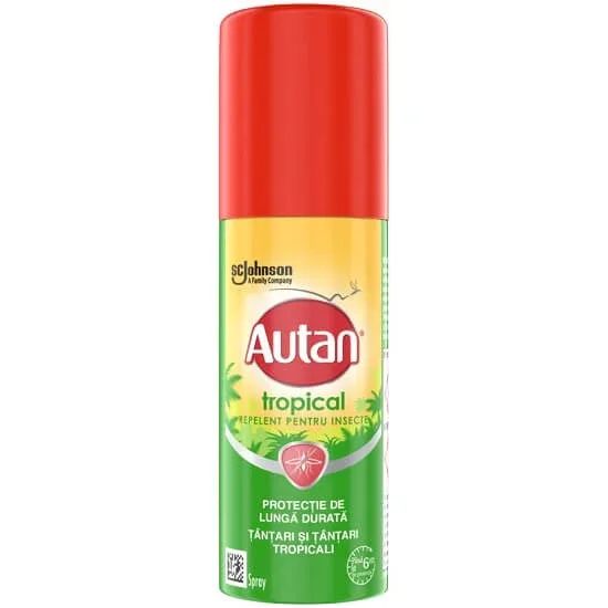 Spray repelent pentru insecte Tropical, 50 ml, Autan — preț și oferte