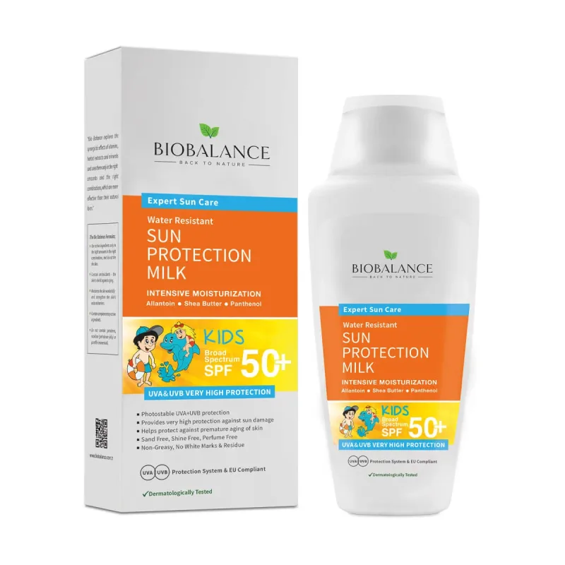 Lapte protectie solara pentru copii SPF 50+, protectie foarte inalta UVA & UVB, Bio Balance, 150 ml, Biocart — preț și oferte