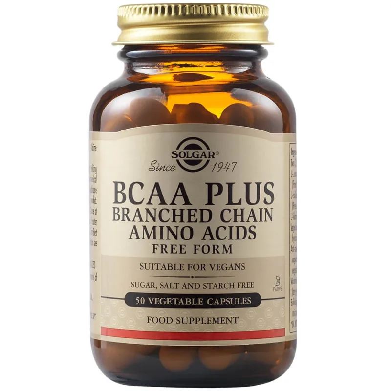 BCAA PLUS, 50 capsule, Solgar — preț și oferte