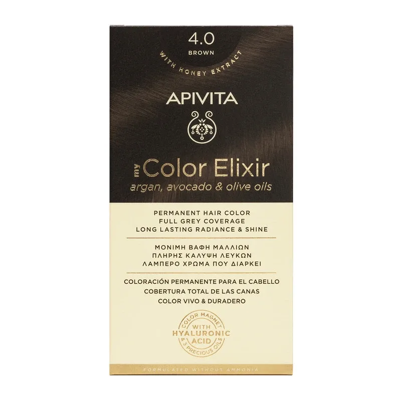 Vopsea pentru par My Color Elixir, nuanta 4.0, Apivita — preț și oferte