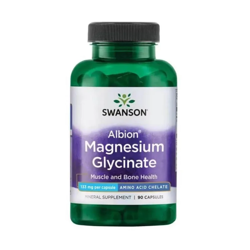 Magnesium Glycinate Albion Chelat, 90 capsule, Swanson — preț și oferte