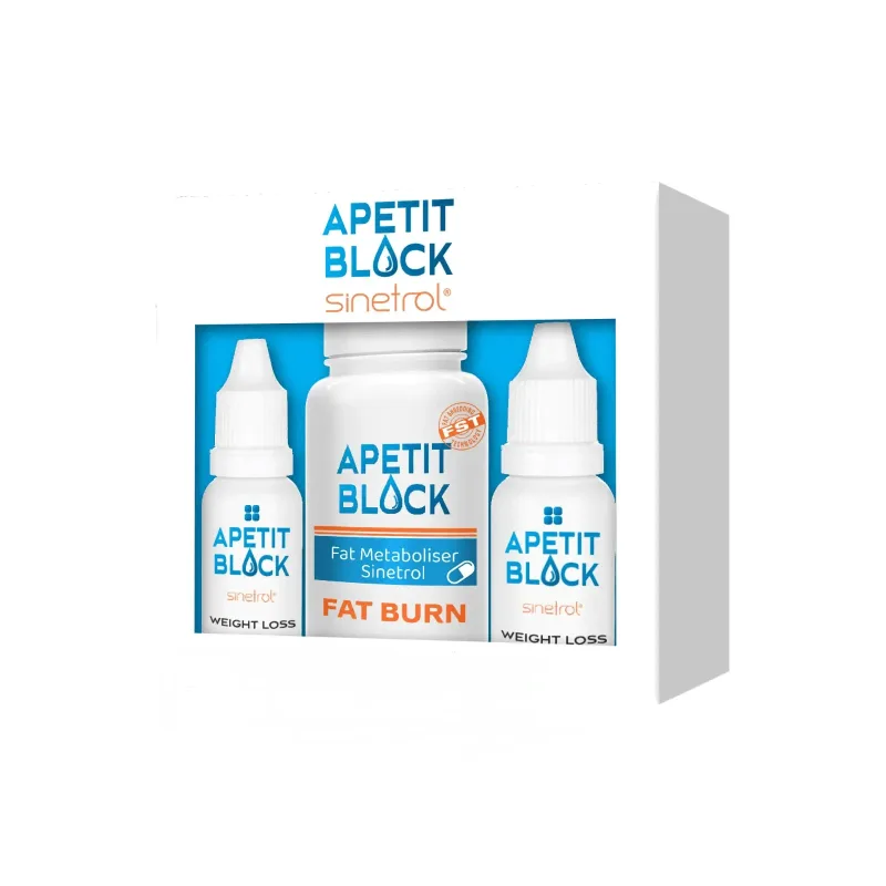 Pachet Apetit Block Sinetrol 30 capsule + 2x15 ml, Empire Expert Pharma — preț și oferte