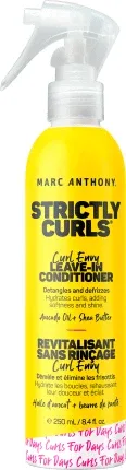 Marc Anthony Strictly Curls balsam pentru păr fără clătire pentru descurcare și anti-frizz, 250 ml