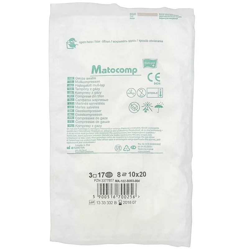 Compresa din tifon Matocomp, 10 cm x 20 cm, Matopat — preț și oferte