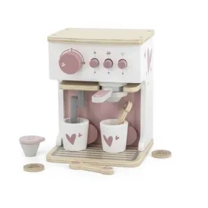 Jucarie din lemn pentru copi Espressor, Roz, Label Label