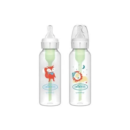 Pachet 2 biberoane cu gat ingust PP 250ml Options Plus, Dr.Browns — preț și oferte