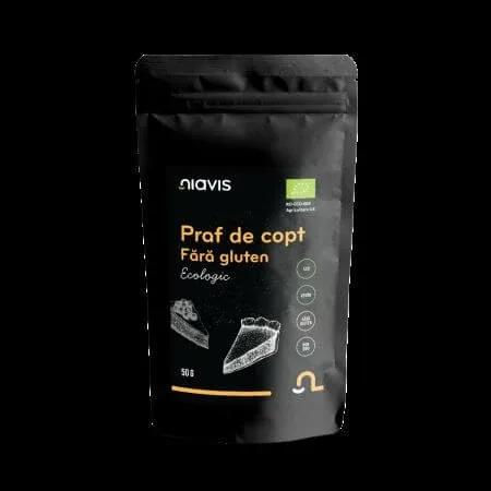 Praf de copt fara gluten Bio, 50 g, Niavis — preț și oferte