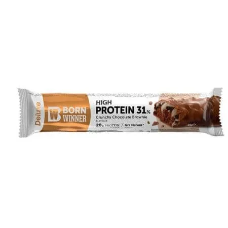 Baton proteic crocant cu brownie Deluxe, 64 g, Born Winner — preț și oferte