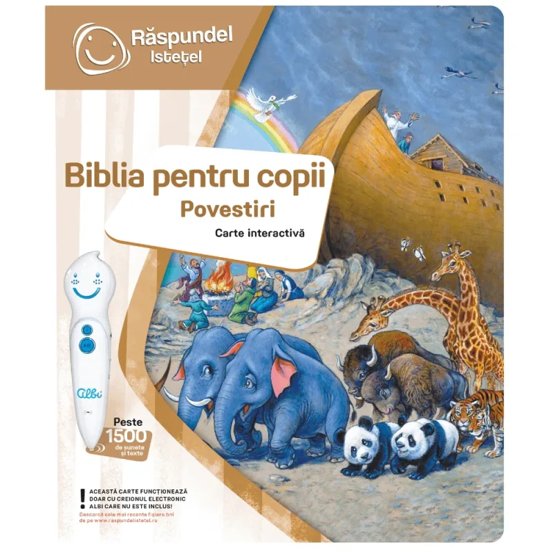 Carte interactiva Biblia pentru copii povestiri, +4 ani, Raspundel Istetel — preț și oferte