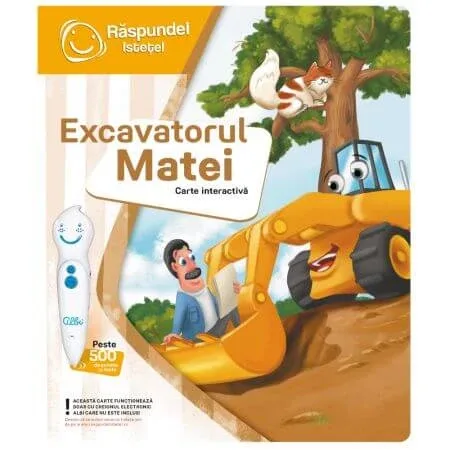 Carte Interactiva Excavatorul Matei, +3 ani, Raspundel Istetel — preț și oferte
