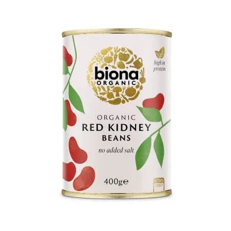 Fasole rosie Bio Red Kidney boabe la conserva, 400 g, Biona — preț și oferte