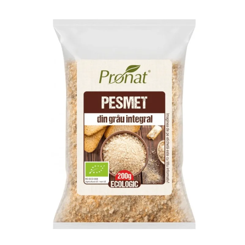 Pesmet Bio din grau integral, 200 g, Pronat — preț și oferte