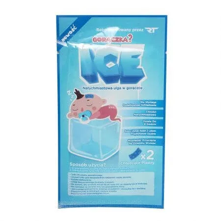 Plasturi racoritori cu hidrogel pentru stari febrile, 2 bucati, REA Tape — preț și oferte
