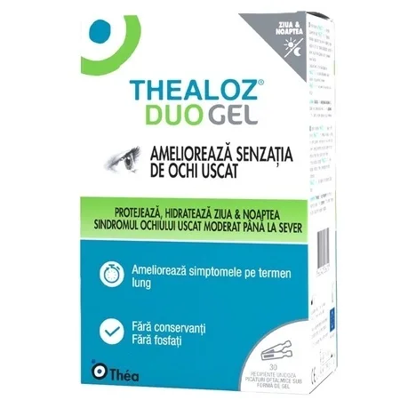 Thealoz Duo gel oftalmic, 30 monodoze, Thea LABORATOIRES THEA — preț și oferte