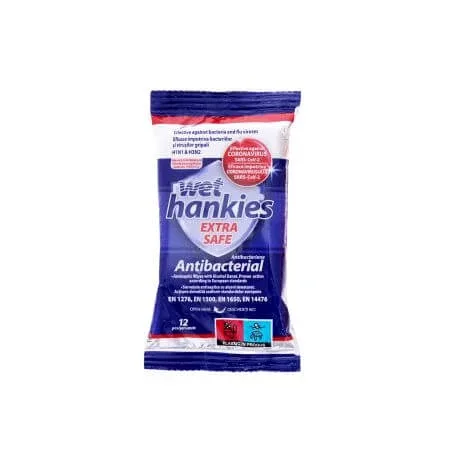 Servetele umede Extra Safe, 12 bucati, Wet Hankies — preț și oferte