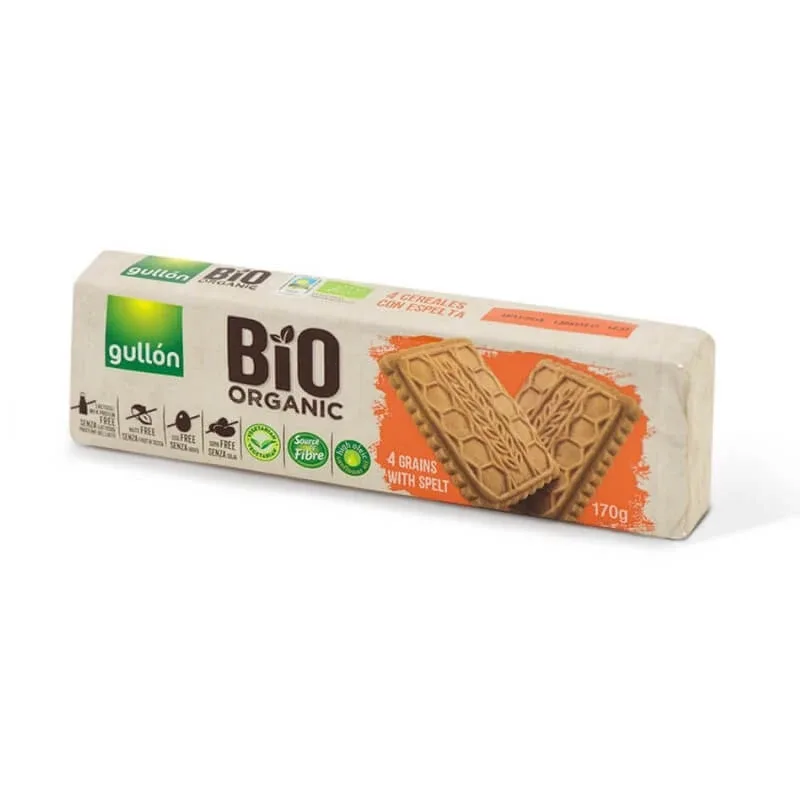 Biscuiti 4 cereale bio organic, 170g, Gullon Gallentas Gullon — preț și oferte