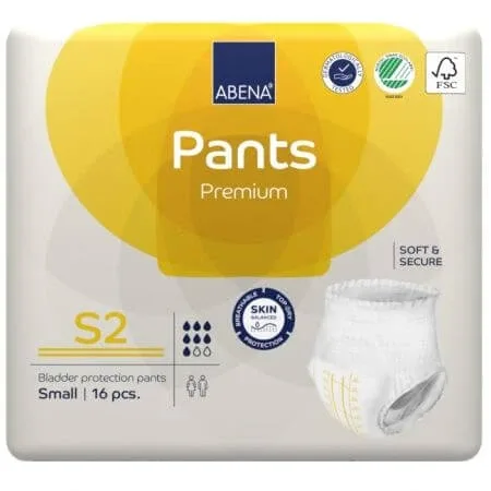 Scutece pentru adulti Pants S2 Premium, 16 bucati, Abena — preț și oferte