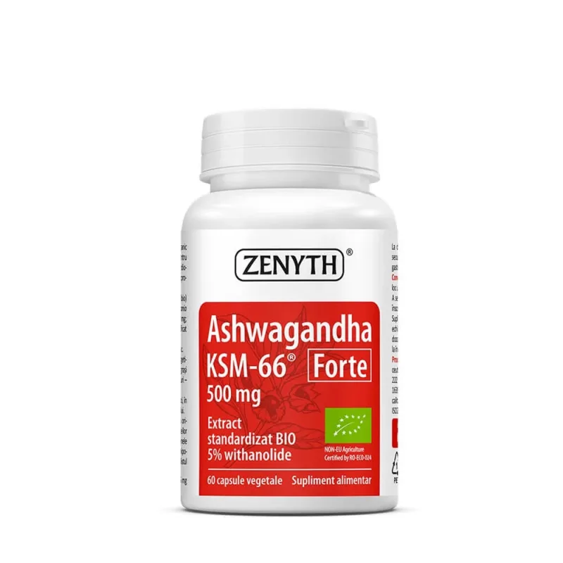 Ashwaghanda KSM-66 Forte, 60 capsule, Zenyth — preț și oferte