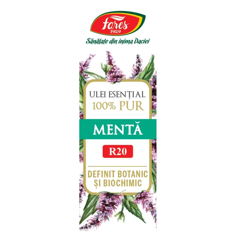Ulei Esential de Menta R20, 10 ml, Fares — preț și oferte