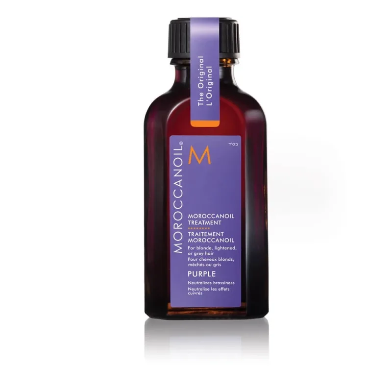Ulei tratament pentru par blond, cu reflexii deschise sau grizonat Purple, 50 ml, Moroccanoil — preț și oferte
