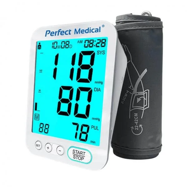 Tensiometru de brat cu led si daptor USB-C PM39, Perfect Medical — preț și oferte