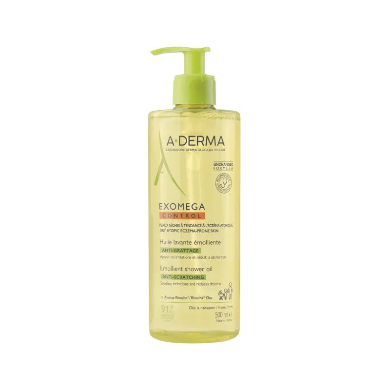 Ulei emolient  de dus Exomega Control, 500 ml, A-Derma — preț și oferte