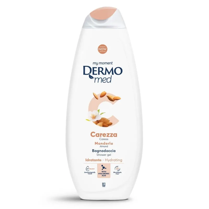 Gel de dus cu migdale Carezza, 750 ml, Dermomed — preț și oferte