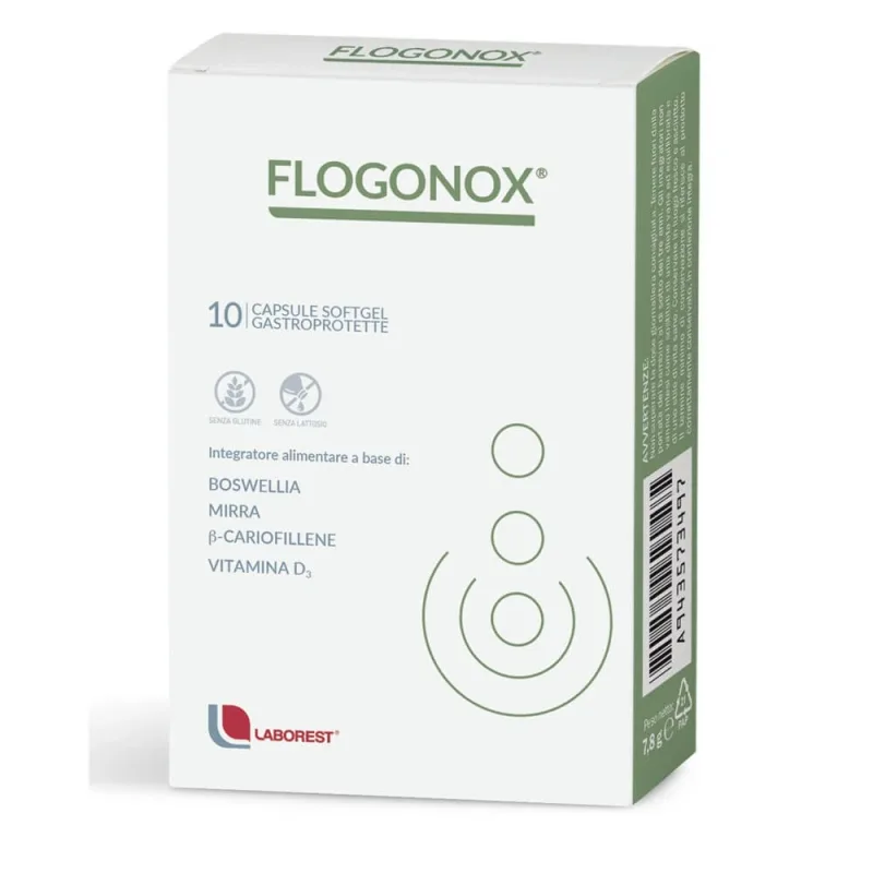 Supliment alimentar Flogonox, 10 capsule moi gastrorezistente, Laborest Italia — preț și oferte