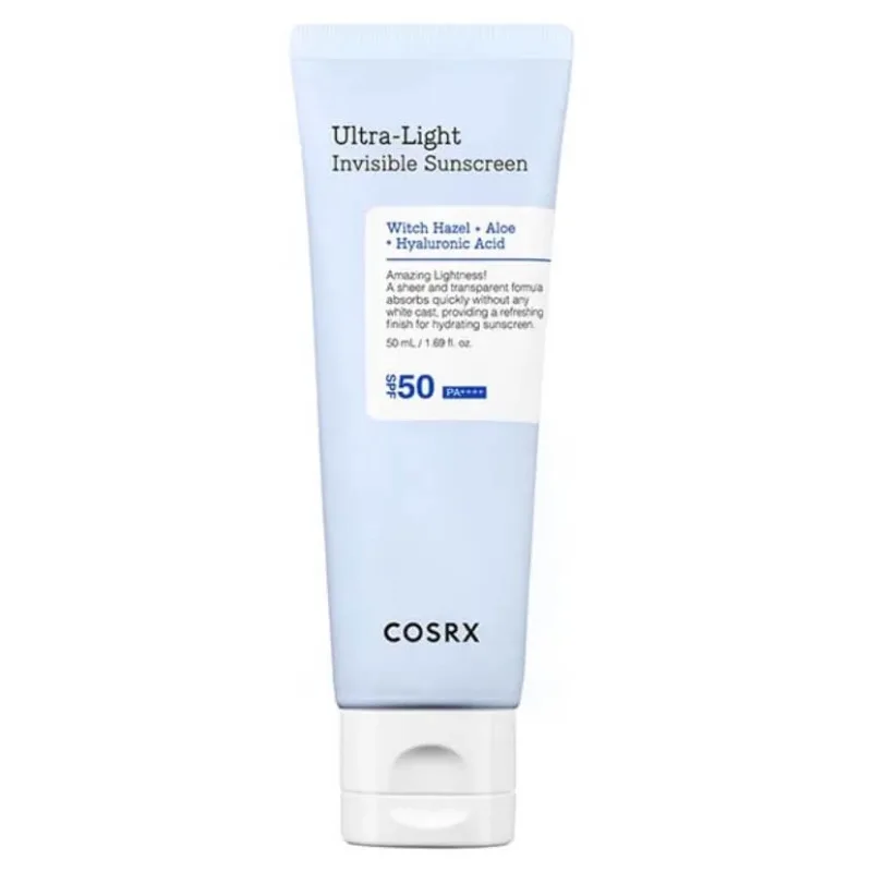 Crema pentru protectie solara cu SPF 50 PA++++ Ultra-Light Invisible Sunscreen, 50 ml, Cosrx — preț și oferte