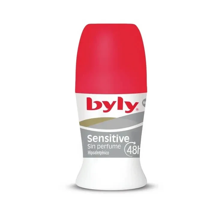 Deo roll-on cu proteine ​​de matase, protectie 48h Sensitive, 50 ml, Byly — preț și oferte