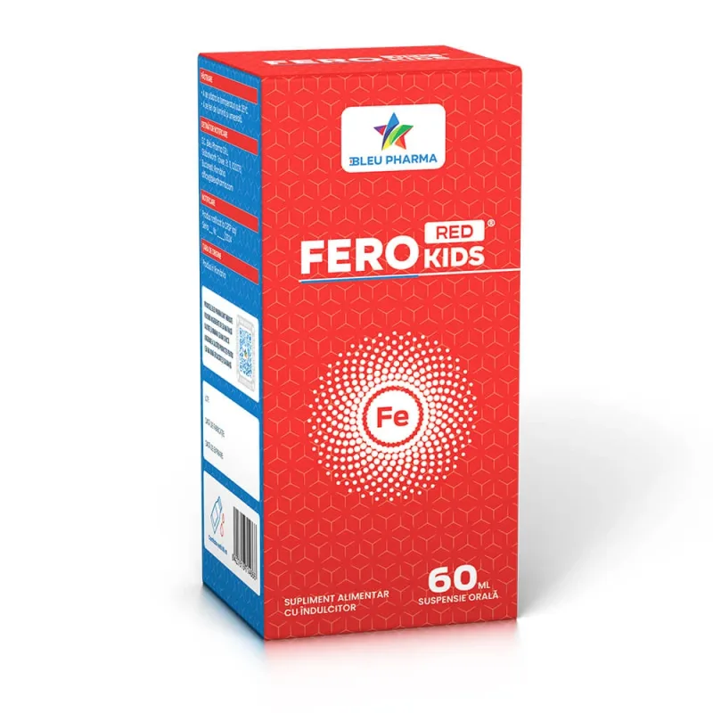 Fier liposomal pentru copii Fero Red Kids, 60 ml, Bleu Pharma — preț și oferte