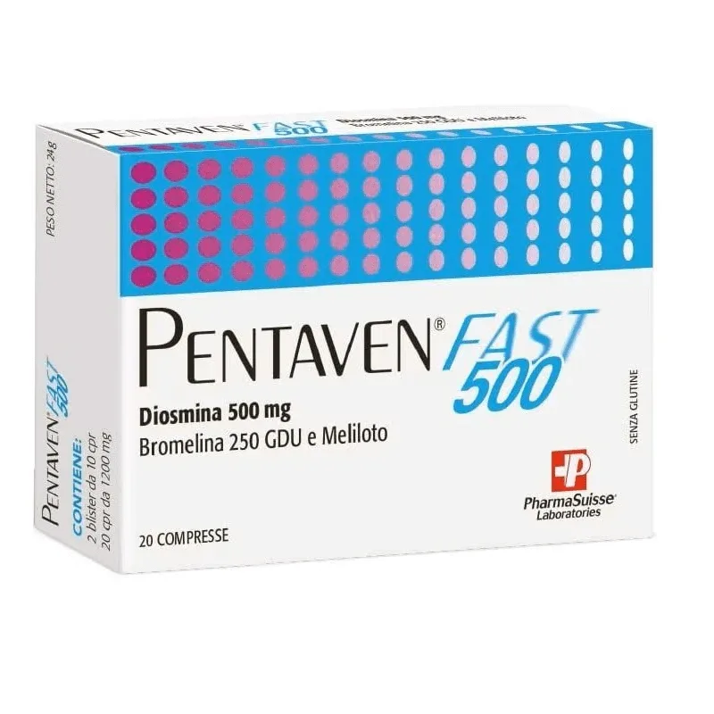 Pentaven Fast 500, 20 comprimate, PharmaSuisse Laboratories — preț și oferte
