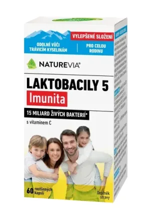 NATUREVIA LACTOBACILY "5" Imunitate cu vitamina C (60 cps)