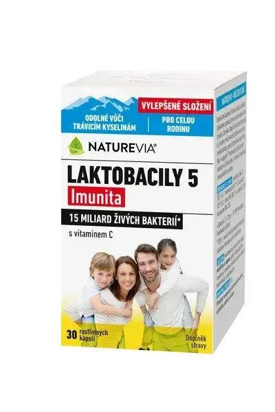 NATUREVIA LACTOBACILY "5" Imunitate cu vitamina C (30 cps) — preț și oferte
