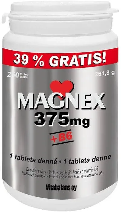 Vitabalans Oy Magnex 375 mg + B6 250 comprimate — preț și oferte