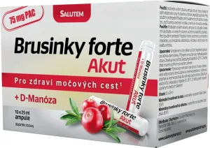 Salutem Cranberry forte Akut 1500 mg + D-Manoză 2000 mg 10 fiole