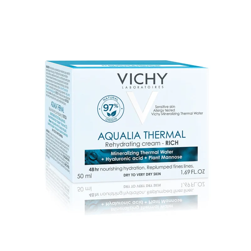 Crema hidratanta ten uscat si foarte uscat Aqualia Thermal Rich, 50 ml, Vichy — preț și oferte