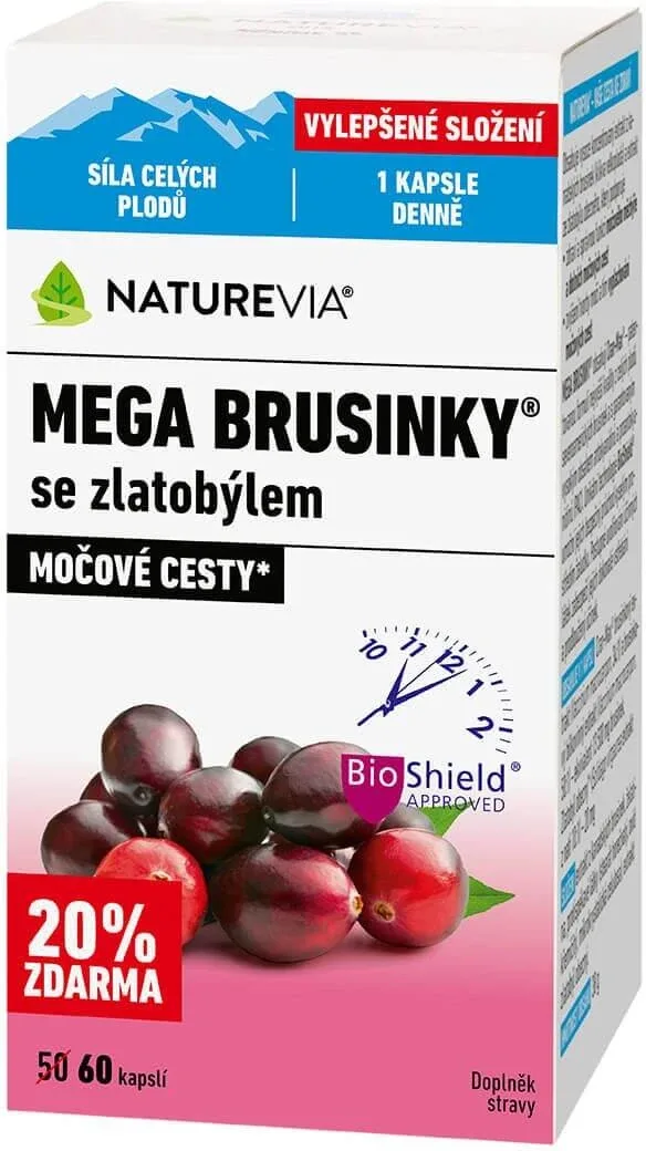 NatureVia Mega afine cu goldenrod 60 buc — preț și oferte