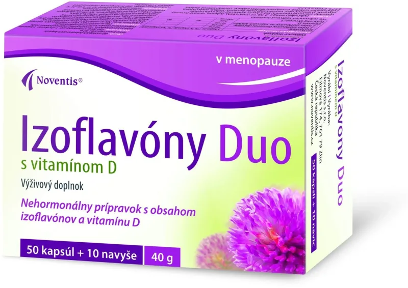 Noventis Isoflavones Duo cu vitamina D 60 capsule — preț și oferte