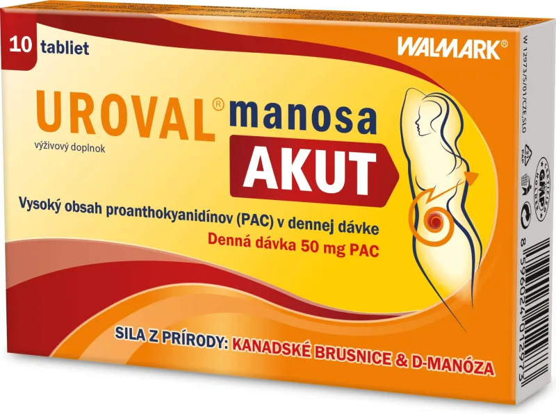 Walmark Uroval Manosa Akut 10 comprimate — preț și oferte