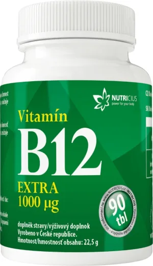 Nutricius Vitamina B12 Extra 1000 μg 90 comprimate