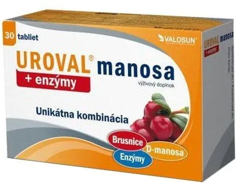 Walmark UROVAL mannoză + enzime 30 comprimate — preț și oferte