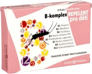 Rosen Pharma B-complex REPELENT pentru copii 25 comprimate