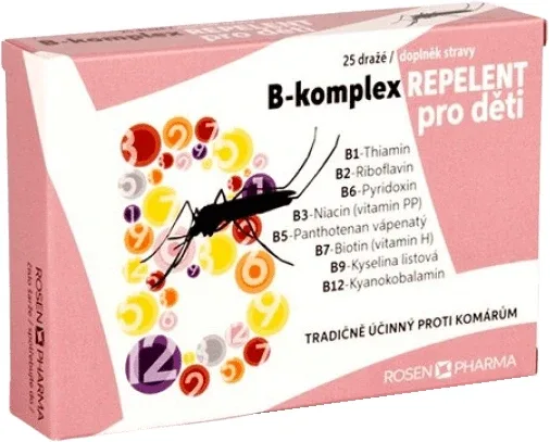 Rosen Pharma B-complex REPELENT pentru copii 25 comprimate — preț și oferte