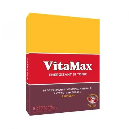 Vitamax, 5 capsule, Perrigo Omega Pharma — preț și oferte