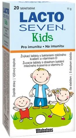 Vitabalans Oy LACTOSEVEN KIDS comprimate masticabile 20 buc
