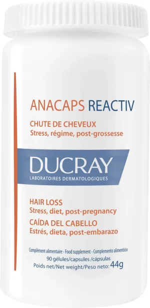 Ducray Anacaps reactiv suport pentru păr 90 capsule