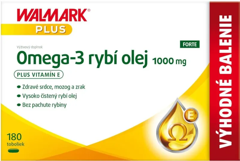 Walmark Omega 3 ulei de pește FORTE 180 capsule — preț și oferte