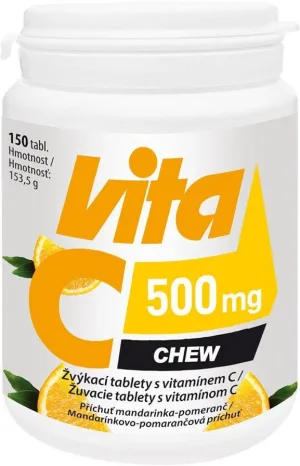 Vitabalans Oy Vita C 500 mg de mestecat aromă de mandarină 150 comprimate